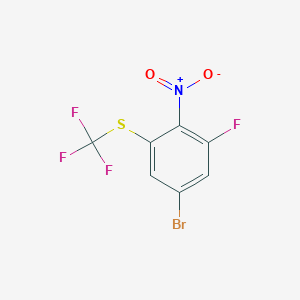 1-Bromo-3-fluoro-4-nitro-5-(trifluoromethylthio)benzene