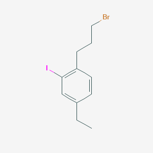 molecular formula C11H14BrI B14052586 1-(3-Bromopropyl)-4-ethyl-2-iodobenzene 