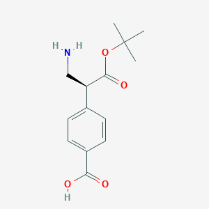 4-[(2S)-3-amino-1-(tert-butoxy)-1-oxopropan-2-yl]benzoic acid