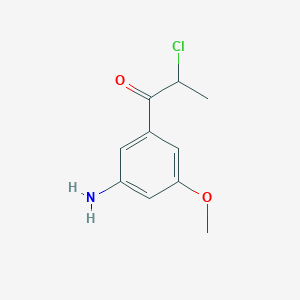 1-(3-Amino-5-methoxyphenyl)-2-chloropropan-1-one