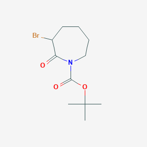 molecular formula C11H18BrNO3 B1405264 Tert-butyl 3-bromo-2-oxoazepane-1-carboxylate CAS No. 1707376-98-4