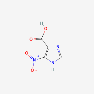 molecular formula C4H3N3O4 B1405265 4-Nitro-1H-imidazole-5-carboxylic acid CAS No. 40507-59-3