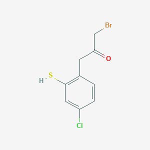 1-Bromo-3-(4-chloro-2-mercaptophenyl)propan-2-one