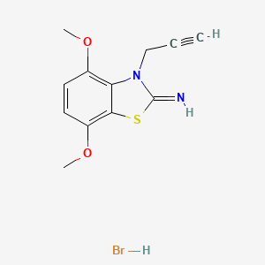 molecular formula C12H13BrN2O2S B1405267 4,7-二甲氧基-3-(丙-2-炔-1-基)苯并[d]噻唑-2(3H)-亚胺氢溴酸盐 CAS No. 2034157-56-5