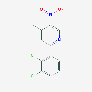 2-(2,3-Dichlorophenyl)-4-methyl-5-nitropyridine