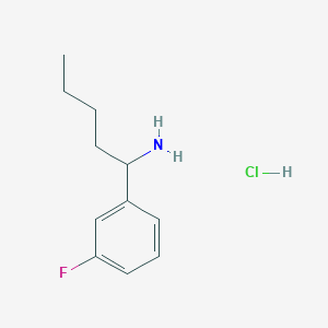 B1405271 1-(3-Fluorophenyl)pentan-1-amine hydrochloride CAS No. 1864056-60-9