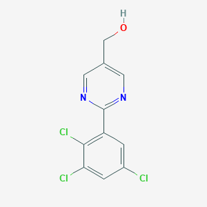 2-(2,3,5-Trichlorophenyl)pyrimidine-5-methanol