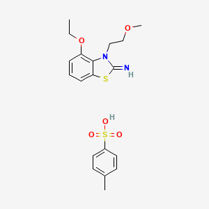 B1405275 4-ethoxy-3-(2-methoxyethyl)benzo[d]thiazol-2(3H)-imine 4-methylbenzenesulfonate CAS No. 2034157-44-1