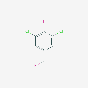 molecular formula C7H4Cl2F2 B14052753 1,3-Dichloro-2-fluoro-5-(fluoromethyl)benzene 