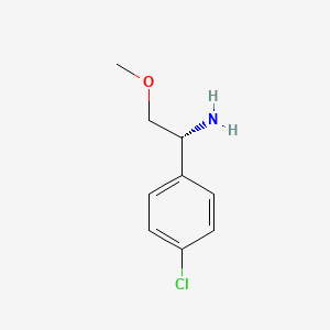 molecular formula C9H12ClNO B14052762 (R)-1-(4-Chlorophenyl)-2-methoxyethanamine 