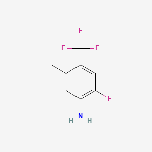molecular formula C8H7F4N B1405280 2-氟-5-甲基-4-(三氟甲基)苯胺 CAS No. 1373920-66-1
