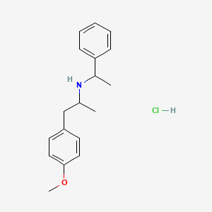 (R)-1-(4-methoxyphenyl)-N-((R)-1-phenylethyl)propan-2-amine hydrochloride