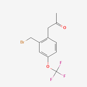 1-(2-(Bromomethyl)-4-(trifluoromethoxy)phenyl)propan-2-one