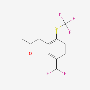 1-(5-(Difluoromethyl)-2-(trifluoromethylthio)phenyl)propan-2-one