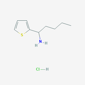 B1405284 1-(Thiophen-2-yl)pentan-1-amine hydrochloride CAS No. 1864056-75-6