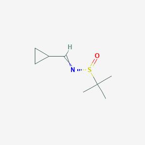 (R)-N-(cyclopropylmethylidene)-2-methylpropane-2-sulfinamide