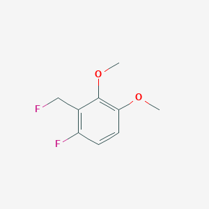 molecular formula C9H10F2O2 B14052898 1,2-Dimethoxy-4-fluoro-3-(fluoromethyl)benzene 