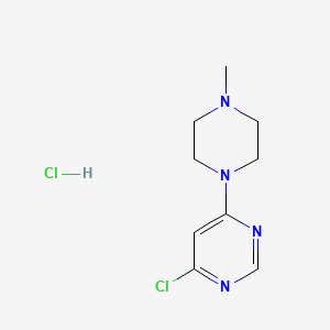 B1405290 4-Chloro-6-(4-methylpiperazin-1-yl)pyrimidine hydrochloride CAS No. 1707710-33-5