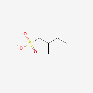 molecular formula C5H11O3S- B14052906 2-Methylbutane-1-sulfonate 