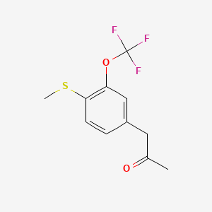 1-(4-(Methylthio)-3-(trifluoromethoxy)phenyl)propan-2-one