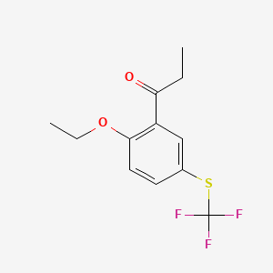 1-(2-Ethoxy-5-(trifluoromethylthio)phenyl)propan-1-one