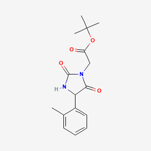 tert-Butyl 2-(2,5-dioxo-4-(o-tolyl)imidazolidin-1-yl)acetate