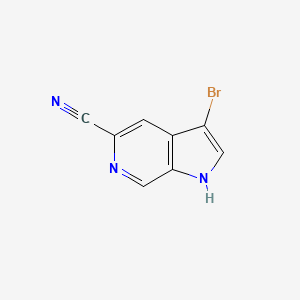 3-Bromo-1H-pyrrolo[2,3-c]pyridine-5-carbonitrile