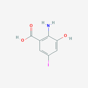 2-Amino-3-hydroxy-5-iodobenzoic acid