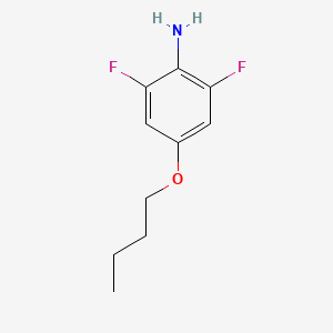molecular formula C10H13F2NO B1405294 4-丁氧基-2,6-二氟苯胺 CAS No. 1373920-83-2