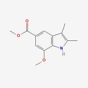 methyl 7-methoxy-2,3-dimethyl-1H-indole-5-carboxylate