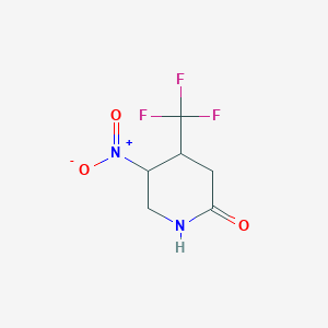 5-Nitro-4-(trifluoromethyl)piperidin-2-one