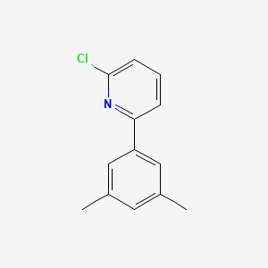 molecular formula C13H12ClN B14052985 2-Chloro-6-(3,5-dimethylphenyl)pyridine 