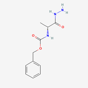 B1405300 benzyl N-[(1R)-1-(hydrazinecarbonyl)ethyl]carbamate CAS No. 57355-13-2