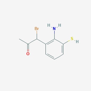 1-(2-Amino-3-mercaptophenyl)-1-bromopropan-2-one