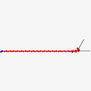 molecular formula C114H224N4O45P- B14053041 2-[2-[2-[2-[2-[2-[2-[2-[2-[2-[2-[2-[2-[2-[2-[2-[2-[2-[2-[2-[2-[2-[2-[2-[2-[2-[2-[2-[2-[2-[2-[2-[2-[2-[2-[2-(2-azidoethoxy)ethoxy]ethoxy]ethoxy]ethoxy]ethoxy]ethoxy]ethoxy]ethoxy]ethoxy]ethoxy]ethoxy]ethoxy]ethoxy]ethoxy]ethoxy]ethoxy]ethoxy]ethoxy]ethoxy]ethoxy]ethoxy]ethoxy]ethoxy]ethoxy]ethoxy]ethoxy]ethoxy]ethoxy]ethoxy]ethoxy]ethoxy]ethoxy]ethoxy]ethoxy]ethoxycarbonylamino]ethyl [(2S)-2,3-di(octadecanoyloxy)propyl] phosphate 