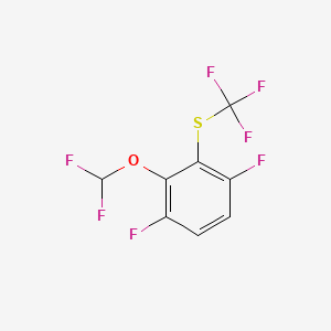 1,4-Difluoro-2-difluoromethoxy-3-(trifluoromethylthio)benzene