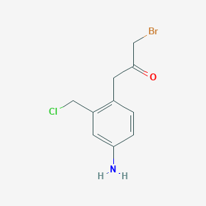 1-(4-Amino-2-(chloromethyl)phenyl)-3-bromopropan-2-one