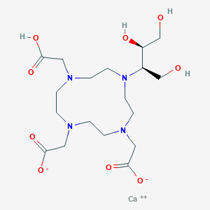 calcium 2,2'-(7-(carboxymethyl)-10-((2R,3R)-1,3,4-trihydroxybutan-2-yl)-1,4,7,10-tetraazacyclododecane-1,4-diyl)diacetate