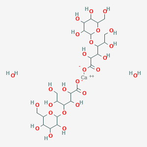 molecular formula C24H46CaO26 B14053106 Lactobionic acid (calcium dihydrate) 