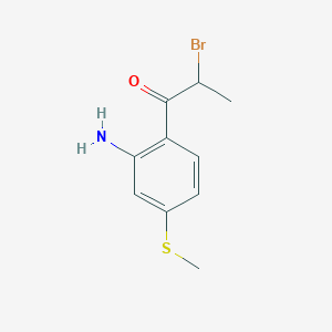 1-(2-Amino-4-(methylthio)phenyl)-2-bromopropan-1-one