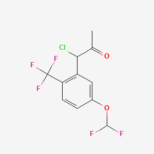 1-Chloro-1-(5-(difluoromethoxy)-2-(trifluoromethyl)phenyl)propan-2-one