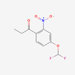 1-(4-(Difluoromethoxy)-2-nitrophenyl)propan-1-one