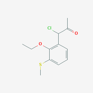 1-Chloro-1-(2-ethoxy-3-(methylthio)phenyl)propan-2-one