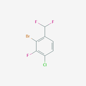 2-Bromo-4-chloro-1-(difluoromethyl)-3-fluorobenzene