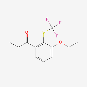 1-(3-Ethoxy-2-(trifluoromethylthio)phenyl)propan-1-one