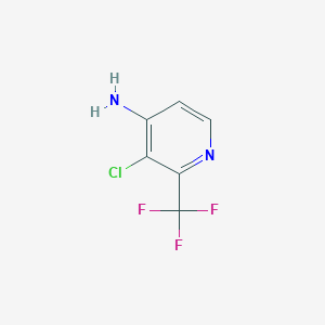 molecular formula C6H4ClF3N2 B14053243 3-Chloro-2-(trifluoromethyl)pyridin-4-amine 