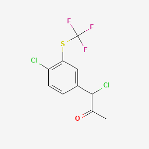 1-Chloro-1-(4-chloro-3-(trifluoromethylthio)phenyl)propan-2-one