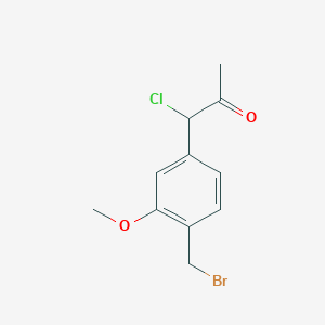 1-(4-(Bromomethyl)-3-methoxyphenyl)-1-chloropropan-2-one