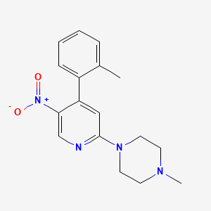 molecular formula C17H20N4O2 B14053311 Netupitant ITS-4 