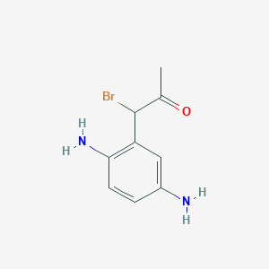 1-Bromo-1-(2,5-diaminophenyl)propan-2-one